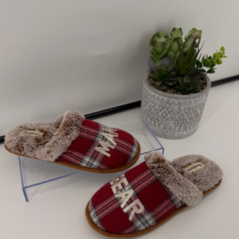 Dearfoams Women's Mama Bear Memory Foam Slippers M 7-8